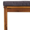 vidaXL 7 pcs conjunto lounge de jardim com almofadões acácia maciça