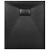 vidaXL Base de chuveiro SMC 90x70 cm preto
