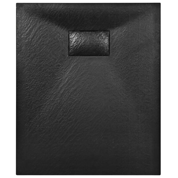 vidaXL Base de chuveiro SMC 90x70 cm preto