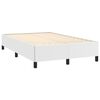vidaXL Cama boxspring com colch&atilde;o 120x190 cm couro artificial branco