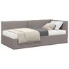 vidaXL Estrutura de Cama de Canto com Colch&atilde;o 2 unid.