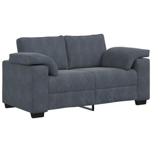 vidaXL Sof&aacute;-luvas 160x77x82 cm veludo cinzento-escuro
