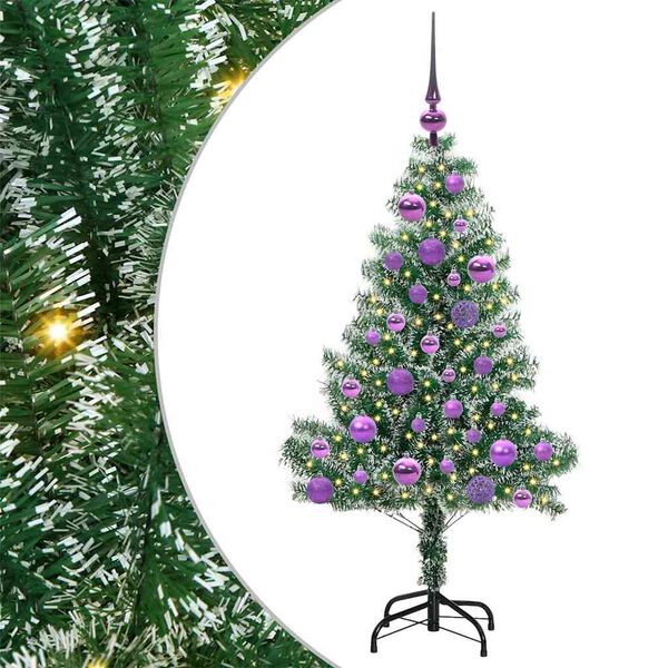 vidaXL &Aacute;rvore de Natal Artificial Coberta de Neve com Luzes de LED