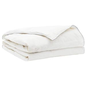 vidaXL Edred&atilde;o FULDA 140 x 220 cm Ver&atilde;o 100 GSM 90% Penas de Ganso