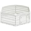 vidaXL Playpen para C&atilde;es com 6 Pain&eacute;is 122 x 106,5 x 40 cm Pl&aacute;stico