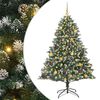 vidaXL &Aacute;rvore de Natal Artificial Verde 180 cm PVC, Pl&aacute;stico e A&ccedil;o