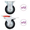 vidaXL 24 pcs rodas 100 mm