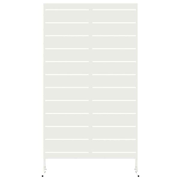 vidaXL Protetor de Privacidade Branco 100 x 50 x 180 cm A&ccedil;o