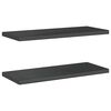 vidaXL Prateleiras de parede 2 pcs 75x30x3 cm aço inoxidável prateado