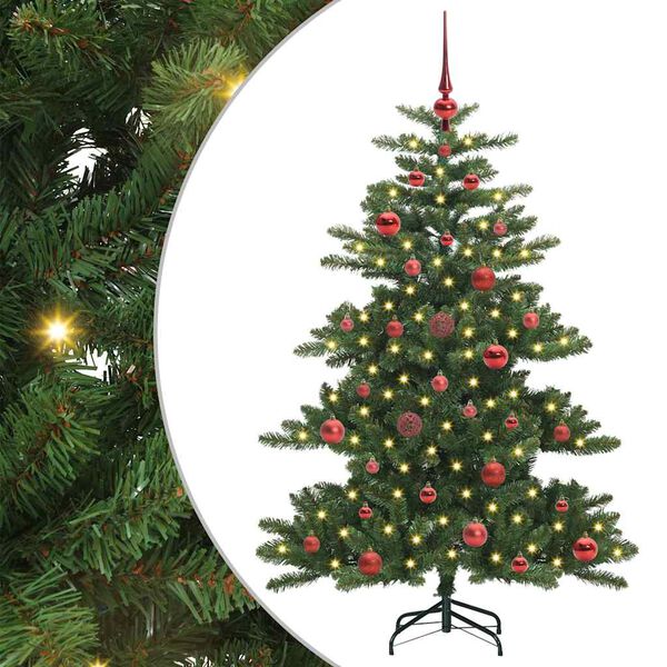 vidaXL &Aacute;rvore de Natal Articulada Artificial Verde 150 cm PVC e A&ccedil;o