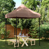 vidaXL Tenda de Festa Castanho 200 x 200 x 306 cm Tecido Oxford