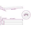 vidaXL Prateleiras de parede 2pcs 100x23,5cm a&ccedil;o inoxid&aacute;vel prateado