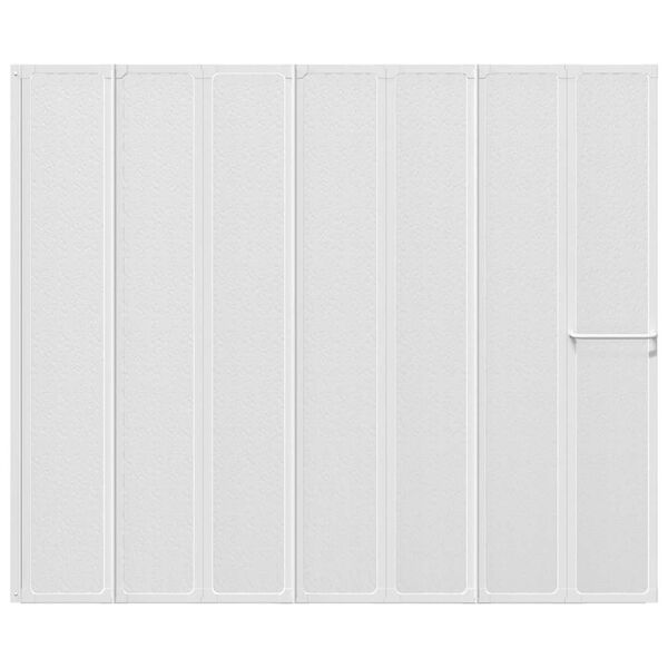 Cabine de duche 140 x 168 cm 7 pain&eacute;is dobr&aacute;veis com toalheiro