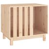 vidaXL Casota para c&atilde;es 70x50x62 cm madeira de pinho maci&ccedil;a