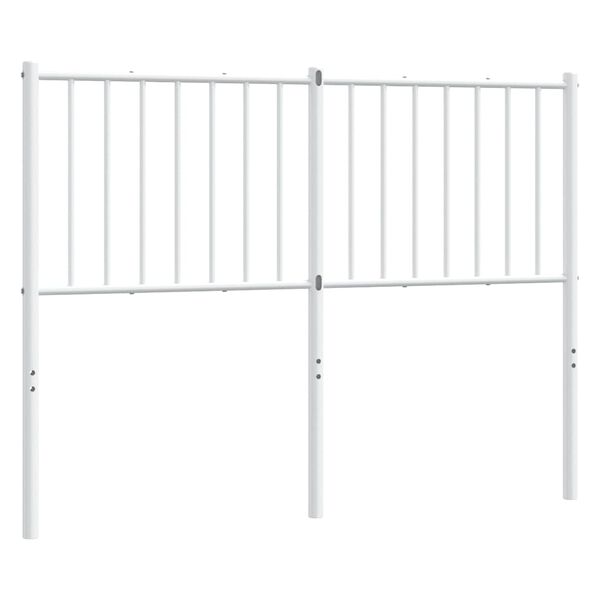 vidaXL Cabeceira de substitui&ccedil;&atilde;o 120 cm metal branco