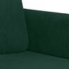 vidaXL 2 pcs conjunto de sof&aacute;s com almofadas veludo verde-escuro