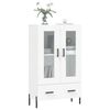 vidaXL Aparador alto 69,5x31x115 cm derivados de madeira branco