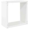 vidaXL Prateleiras parede forma de cubo 2 pcs 30x15x30cm branco brilh.
