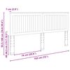 vidaXL Cabeceira com cabeceira Branco 180 cm Madeira processada