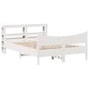 vidaXL Estrutura cama c/ cabeceira 120x190 cm pinho maci&ccedil;o branco