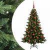 vidaXL &Aacute;rvore de Natal artificial com bolas 120 cm 150 LED