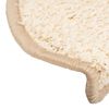 vidaXL Tapetes de escada 10 peças 65x21x4 cm creme semicircular grande