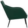vidaXL Banco 110x76x80 cm veludo verde-escuro