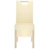 vidaXL Cadeiras de jantar 4 pcs couro art. creme