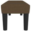 vidaXL Banco 100x30x30 cm tecido castanho-escuro
