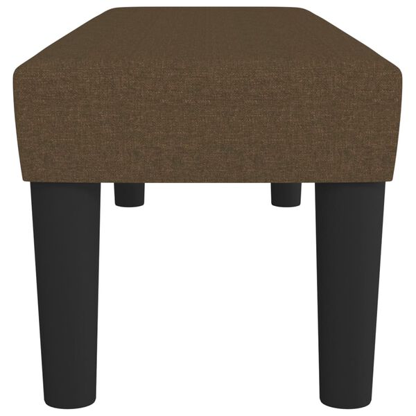 vidaXL Banco 100x30x30 cm tecido castanho-escuro