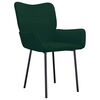 vidaXL Cadeiras de jantar 2 pcs veludo verde-escuro