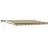 vidaXL Toldo retr&aacute;til manual com LEDs 5 x 3 m