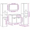 vidaXL Conjunto de M&oacute;veis para Banheiro com porta 4 pcs Madeira Antiga