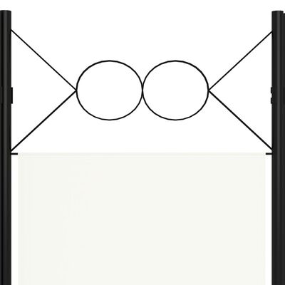 vidaXL Divisória de quarto com 4 painéis 160x180 cm branco