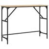 vidaXL Mesa consola 100x32x75 cm derivados de madeira carvalho sonoma
