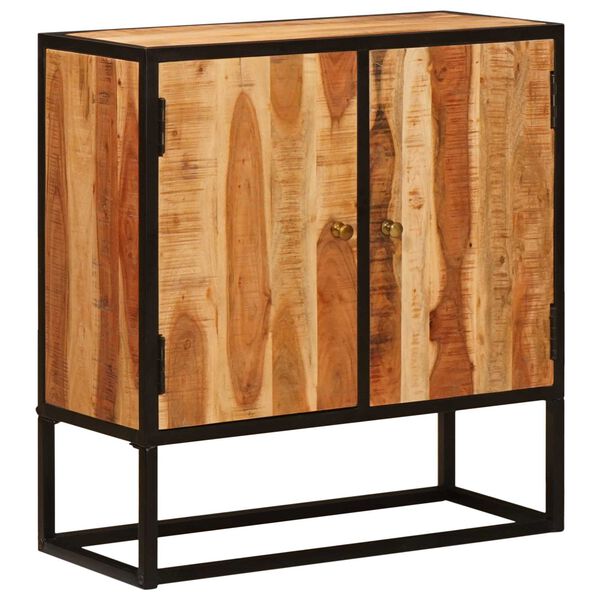 vidaXL Buffet Beta Natural 70 x 30 x 75 cm Madeira S&oacute;lida de Ac&aacute;cia