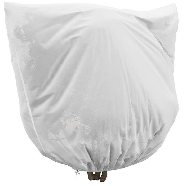vidaXL Capas de Fleece para Prote&ccedil;&atilde;o Contra Geada 3 pcs Branco