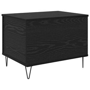 vidaXL Mesa de centro Carvalho Preto 60 x 44,5 x 45 cm