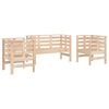 vidaXL 3 pcs conjunto lounge de jardim madeira de pinho maci&ccedil;a