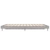 vidaXL Estrutura de cama 135x190 cm derivados de madeira cinza sonoma