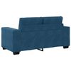 vidaXL Conjunto de Sof&aacute;s 3 pcs Azul 221 x 80 x 80 cm Veludo