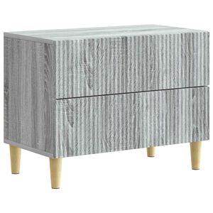 vidaXL Arm&aacute;rio de Cabeceira Sonoma Cinzento 62 x 34,5 x 48 cm