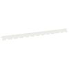 vidaXL Acabamento para Gramado 10 unid. 102 x 4 x 4 cm A&ccedil;o Branco