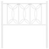 vidaXL Cabeceira de substitui&ccedil;&atilde;o 75 cm metal branco