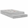 vidaXL Estrado de cama com arruma&ccedil;&atilde;o com gaveta Cinza Sonoma 120 cm