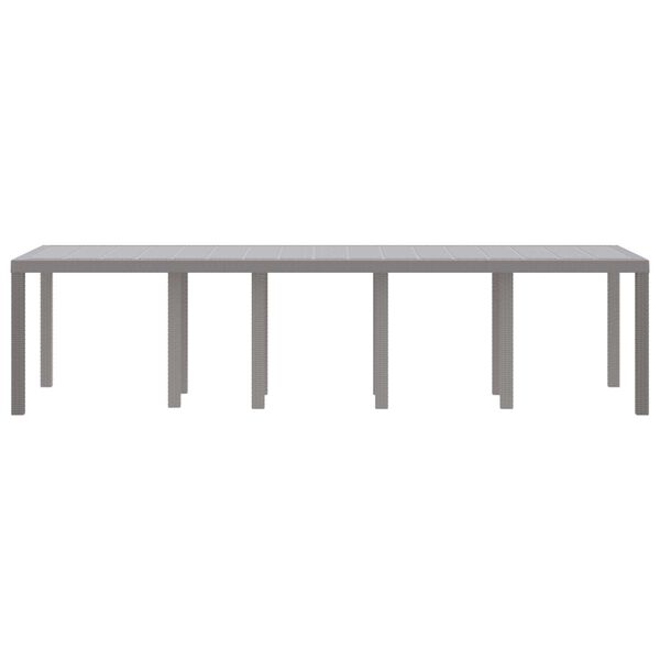 vidaXL Mesa de Jantar para Jardim Cinzento-claro 300 x 100 x 73 cm