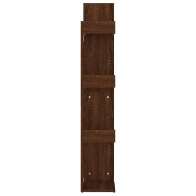 vidaXL Estante 48x25,5x140 cm derivados de madeira carvalho castanho