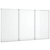 vidaXL Quadro branco magn&eacute;tico dobr&aacute;vel 150x80x1,7 cm alum&iacute;nio