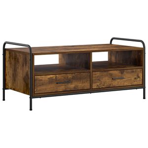 vidaXL Mesa de centro Carvalho Fumado 99,5 x 49 x 46 cm