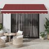 vidaXL Toldo retr&aacute;til autom&aacute;tico com luz LED 350x250 cm bord&ocirc;